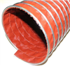 Application image for Silicon Fiberglass Hose 600° F (4-16''Ø 2ply Bright Orange)