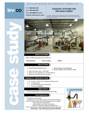 Application image for FLEXI - Extraction Arm -  Ø 6.5'' & 8''