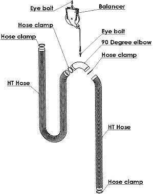 Application image for Single Extractor w/ Balancer - Vehicle Exhaust