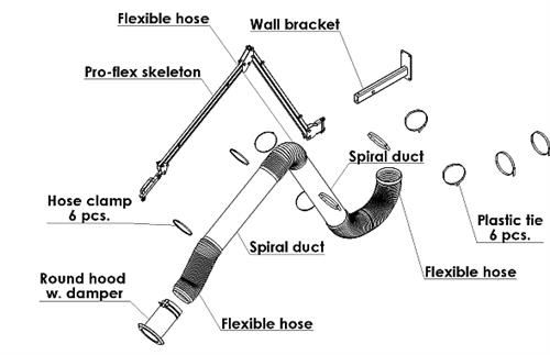Application image for Pro-Flex - Ø 5''/ 6.5''/ 8''