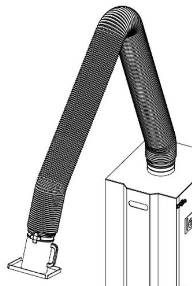 Application image for FLEXI - Extraction Arm -  Ø 6.5'' & 8''