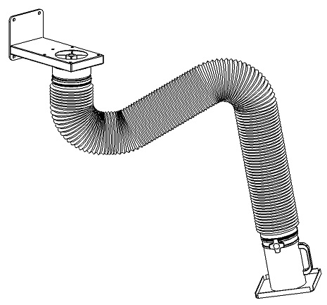 Application image for FLEXI - Extraction Arm -  Ø 6.5'' & 8''