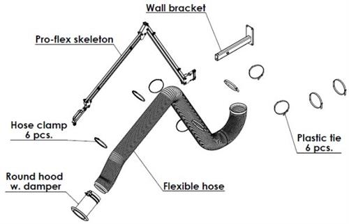 Application image for Pro-Flex - Ø 5''/ 6.5''/ 8''
