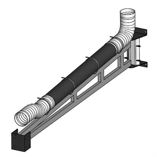 Application image for Articulating Crane Drop for Hoses - Vehicle Exhaust