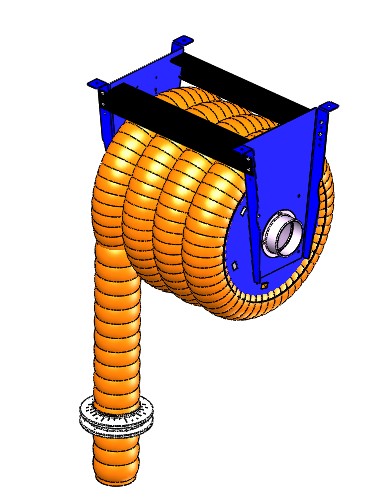 Application image for Spring Recoil Hose Reel -  4''/ 5''/ 6''/ 8'' Ø