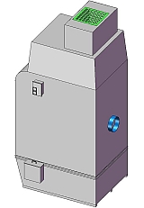 3D drawing of Stainless Steel Wet Collector