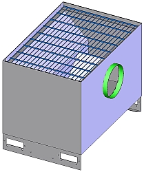 3D Drawing of DT-23 downdraft table
