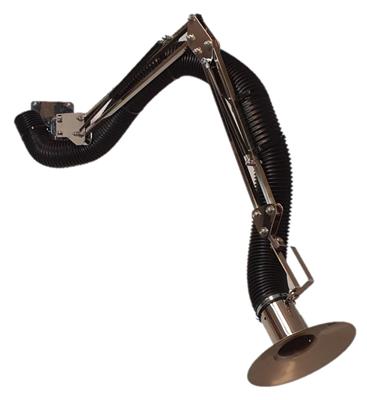 Stainless Steel Extraction arms with wall bracket