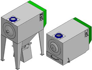 Pre-Engineered dust collector drawing