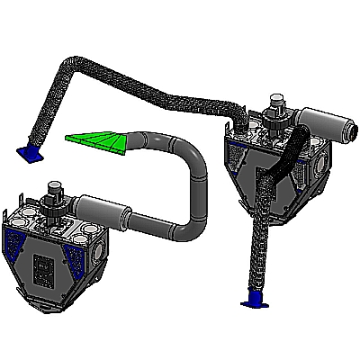 3D drawing of Wall Flex Duo