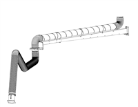 6.33" (160mm)Ø - Extraction Arm & Boom - Arm & Boom only