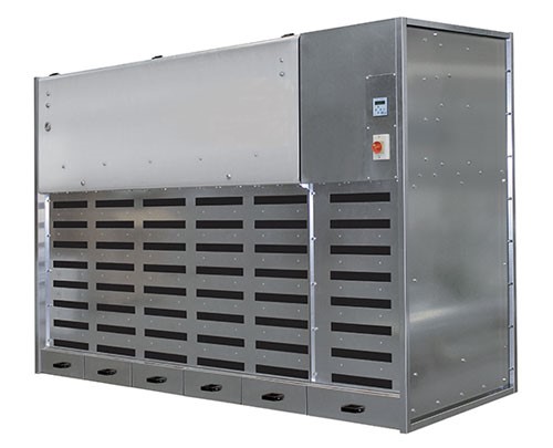 3D Drawing of Zincocar, a filter wall with high-efficiency cartridges