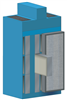3D Drawing of panel filter dust control system