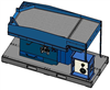 3D Drawing of a shell sorting downdraft table