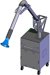 3D drawing of Portable Air cleaner