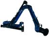 Double articulating extension crane with externally supported Pro-Flex Extraction Arm