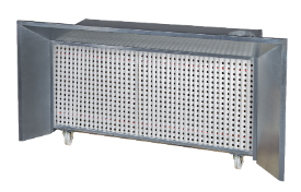 3D image of Minispray, a modular unit that uses a double filtration system