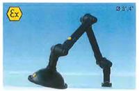 TERFU Lab & Bench Top extraction arms with various mounts and sizes