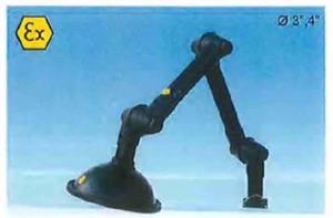 TERFU Lab & Bench Top extraction arms with various mounts and sizes