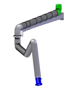 3D model of Super Flex Extraction Arm