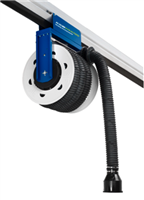 vehicle-exhaust-sliding-spring-recoil-hose-reel-on-exhaust-rail - Model on Solutions Page