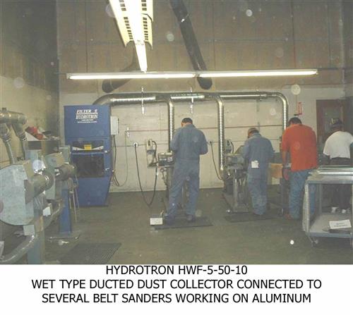 Water Filter Dust Collector being used by workers