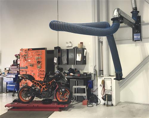 Snorkel arm service garage