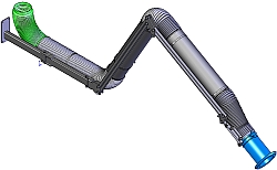 3D image of Pro-Flex Extraction Arm Dust Collector