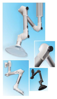 ME Lab & Bench Top extraction arm with friction joints in 3 different sizes