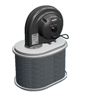 3D Drawing of LF 50 unit with fan