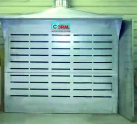 Zincowall, a modular Vertical Suction Wall for Dust and Fume Extraction