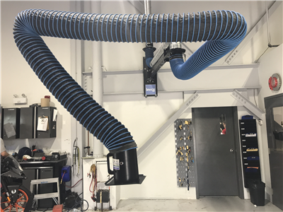 Optimized steel extraction hood