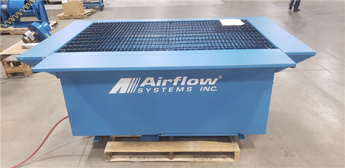 Heavy-duty downdraft worktable with Vibra-Pulse® system