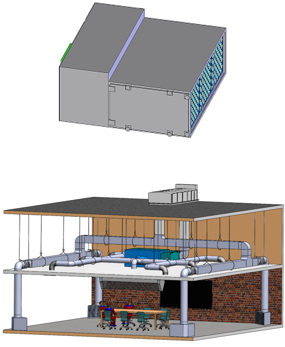f360-pre-engineered-ducted-ceiling-mount-air-cleaner-fan-filters-dust-gases-smoke - 3D Main Image 300