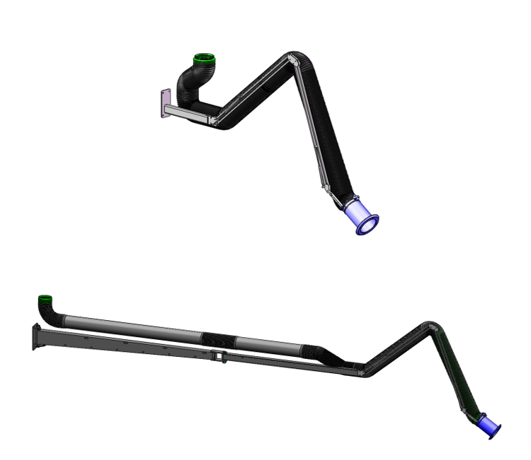 modular-component-dust-fume-extraction-arm-snorkel-customized-to-suit-process-application - Main Image